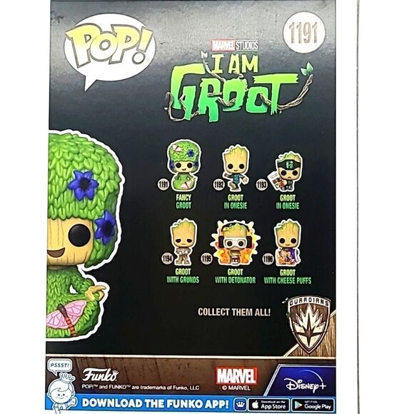 Fancy Groot Funko (Flocked) #1191 Marvel, New in Box - Picture 4 of 4